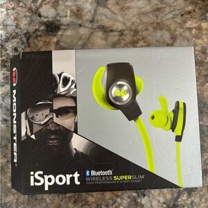 iSport Bluetooth Wireless Headset - Black and Green